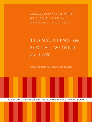 cover image of Translating the Social World for Law